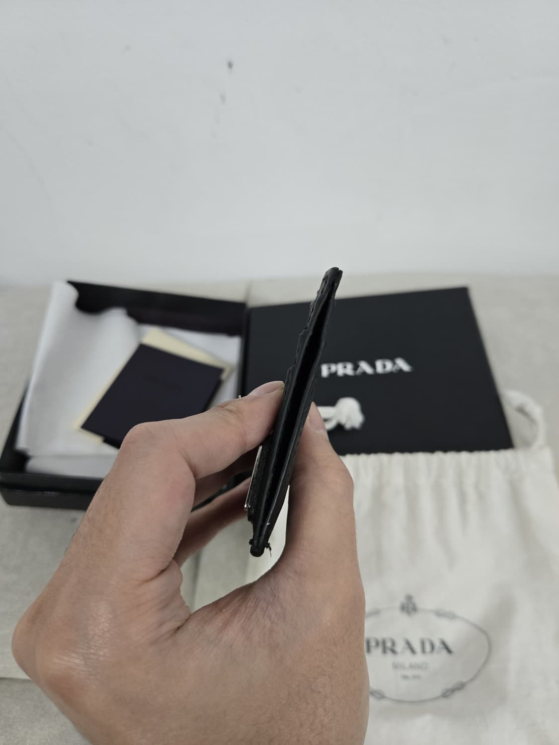 [보증서 정품]프라다 사피아노 카드지갑 상품이미지4