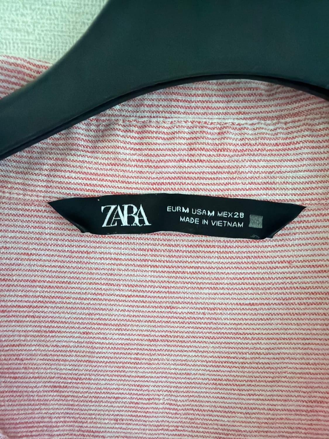 ZARA 린넨 스트라이프 셔츠 EUR M 상품이미지2