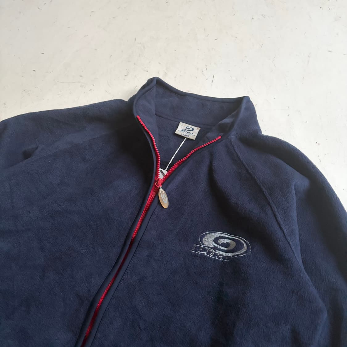 90s PIKO 빈티지 플리스 집업 자켓 L 상품이미지4