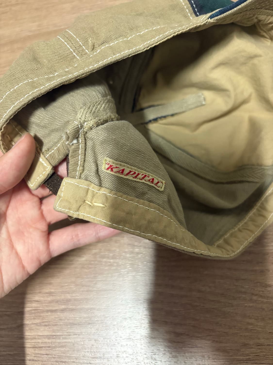 캐피탈 체크 캡 모자 상품이미지3