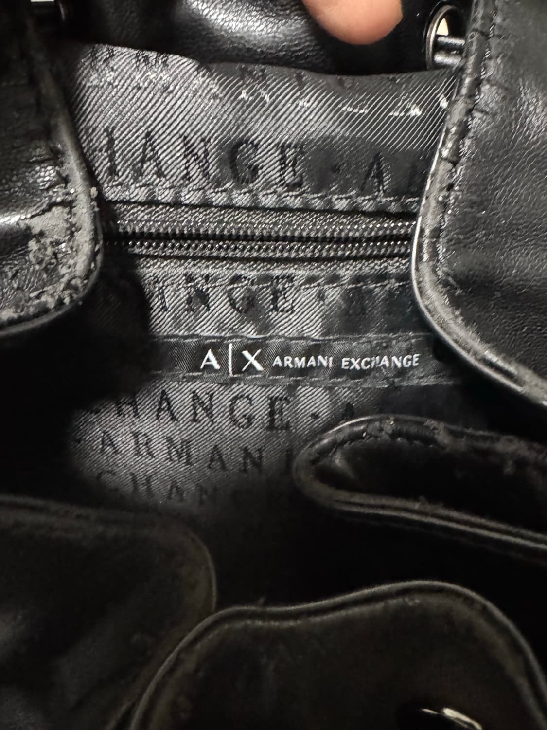 아르마니 레더 백팩 판매 상품이미지7