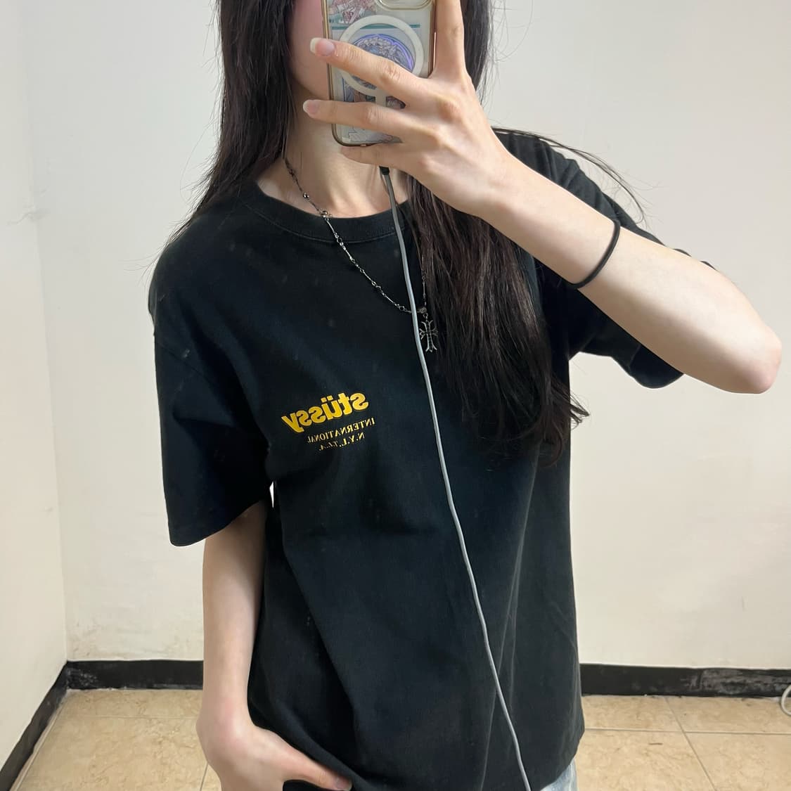 Stussy wind flower t-shirt 상품이미지2
