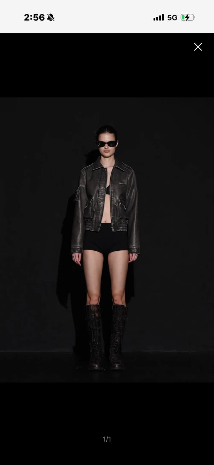 보헤미안 서울 레더 봄버 자켓 상품이미지1