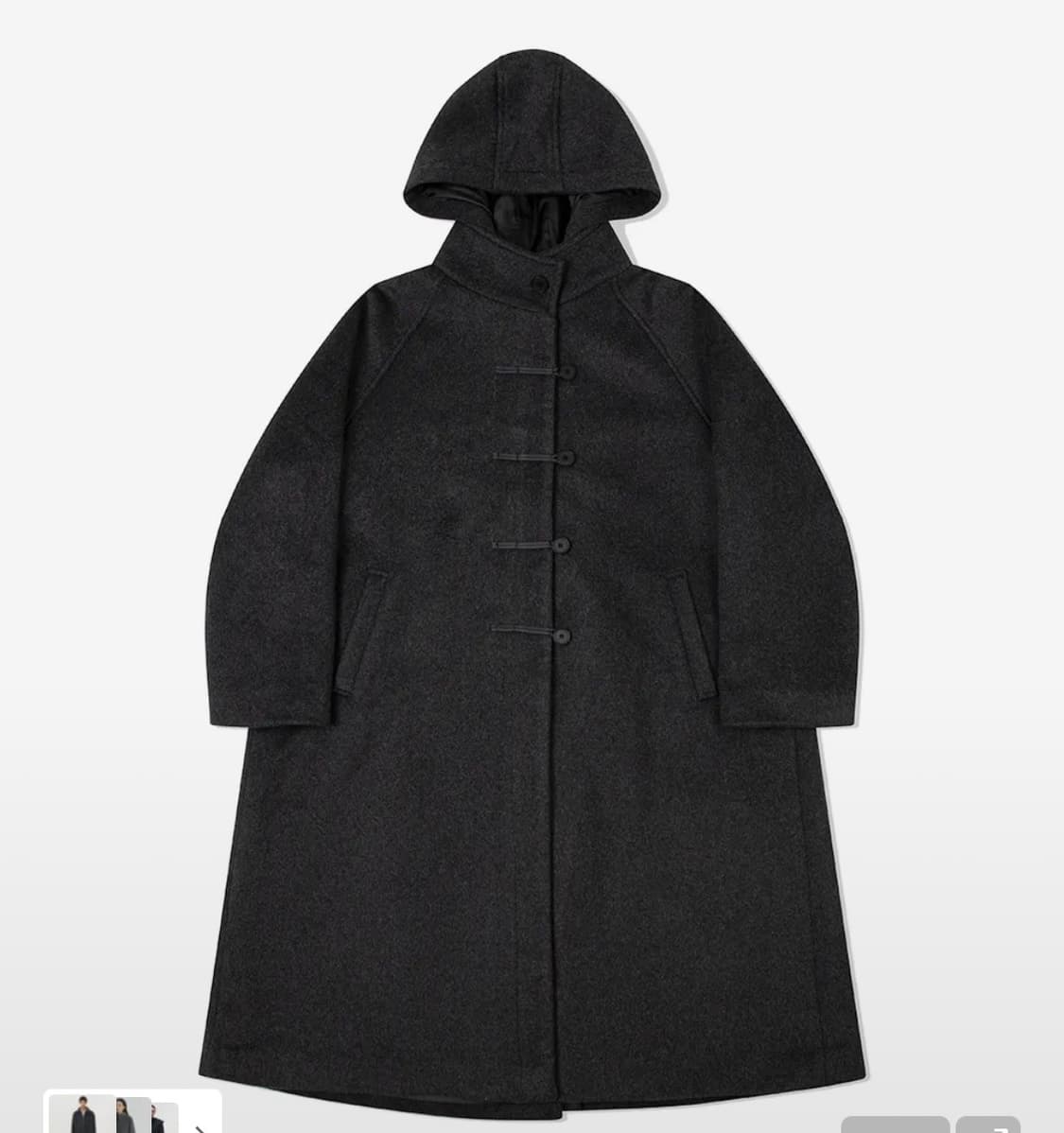 미세키서울 더플코트 차콜 상품이미지1