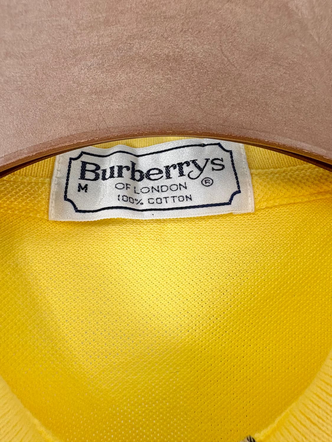 [L]BURBERRY버버리 옐로 카라 반팔 티셔츠 상품이미지4