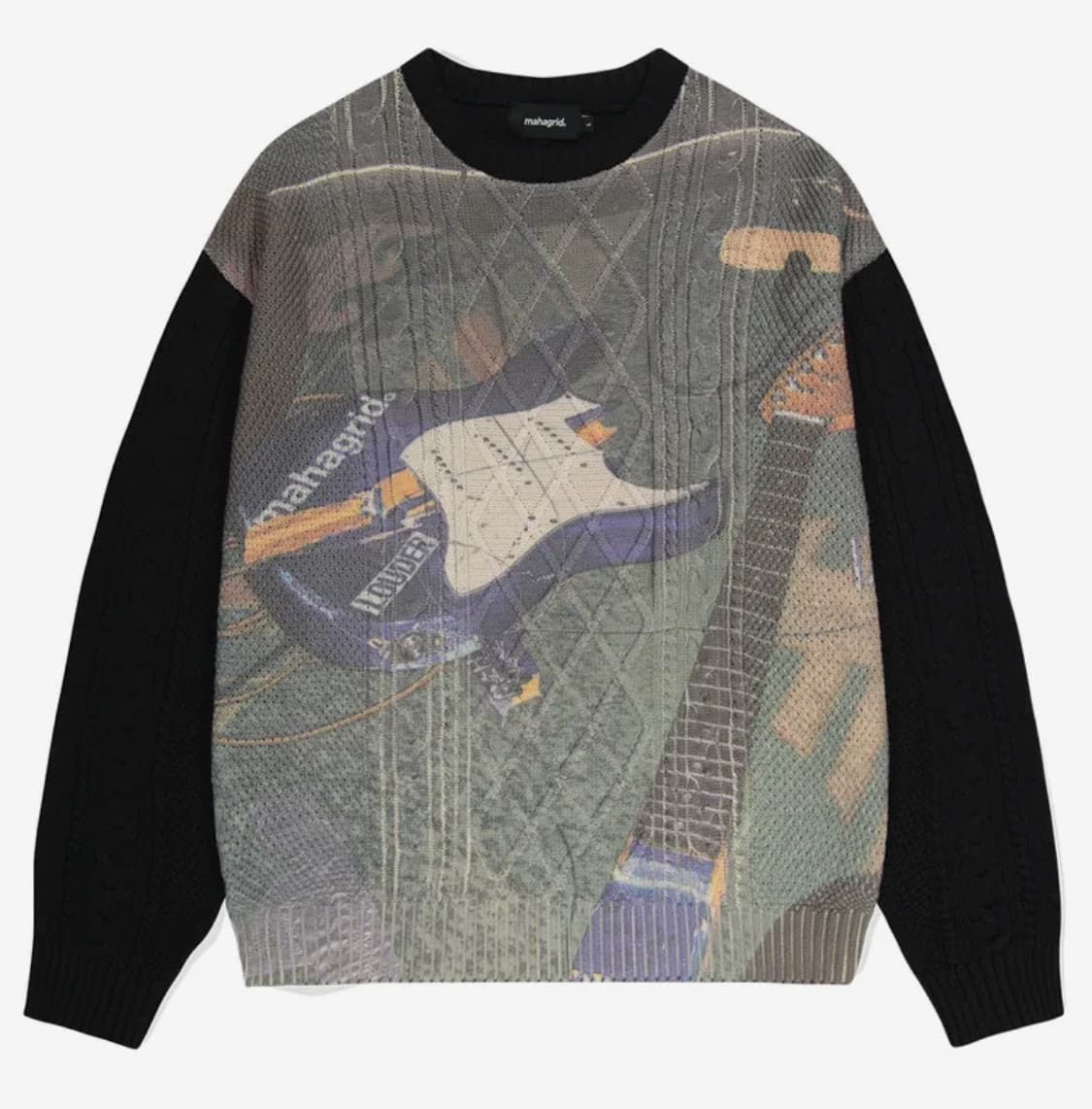 마하그리드 기타 케이블 니트 블랙 상품이미지2