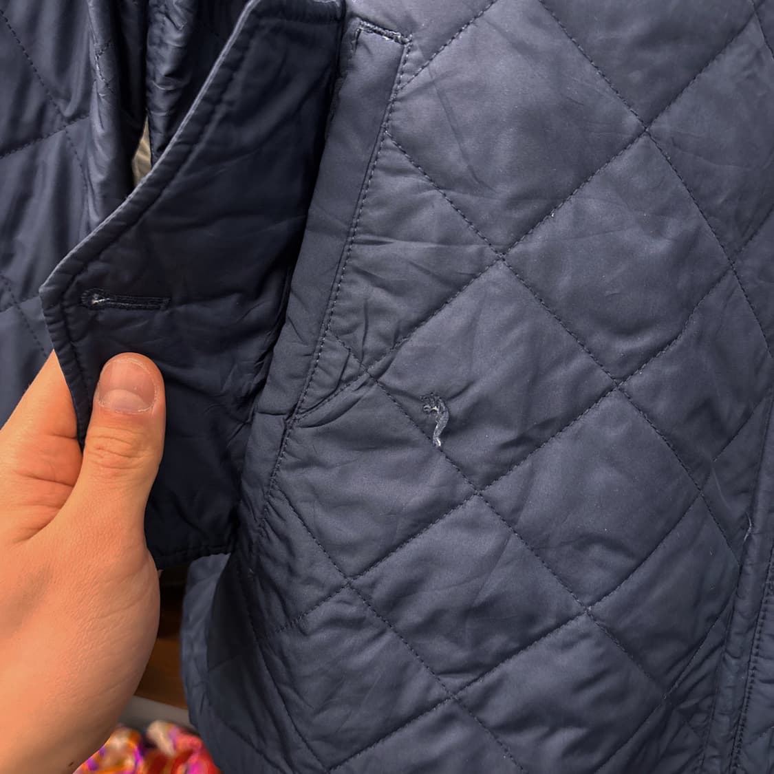 신형라벨 폴로 랄프로렌 다이아몬드 퀼팅자켓 프레피 타탄체크 안감 N836 상품이미지5
