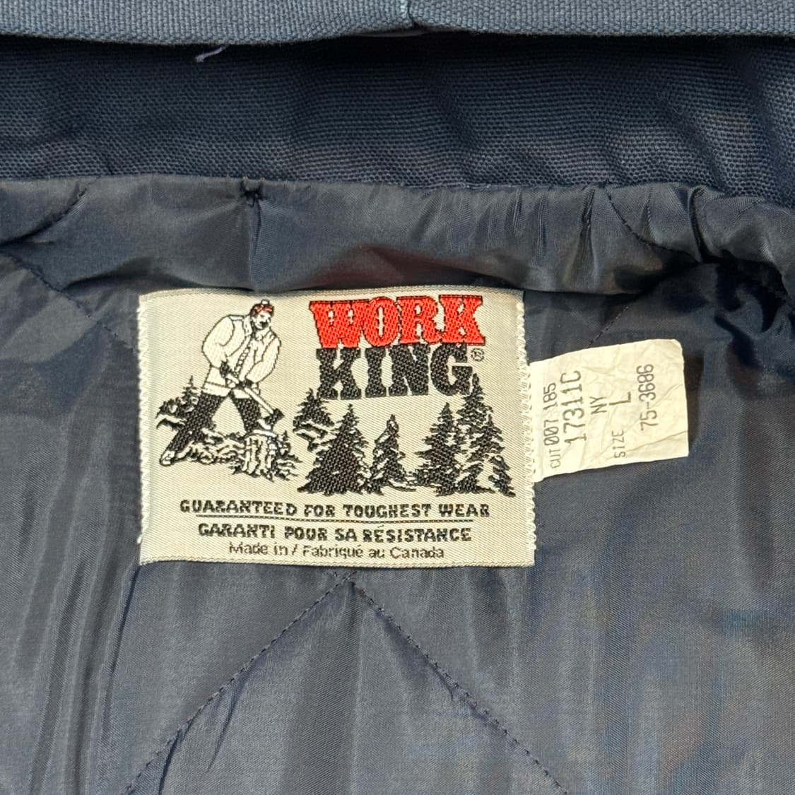 L) Work King USA 워크웨어 덕 캔버스 워크 자켓 상품이미지8