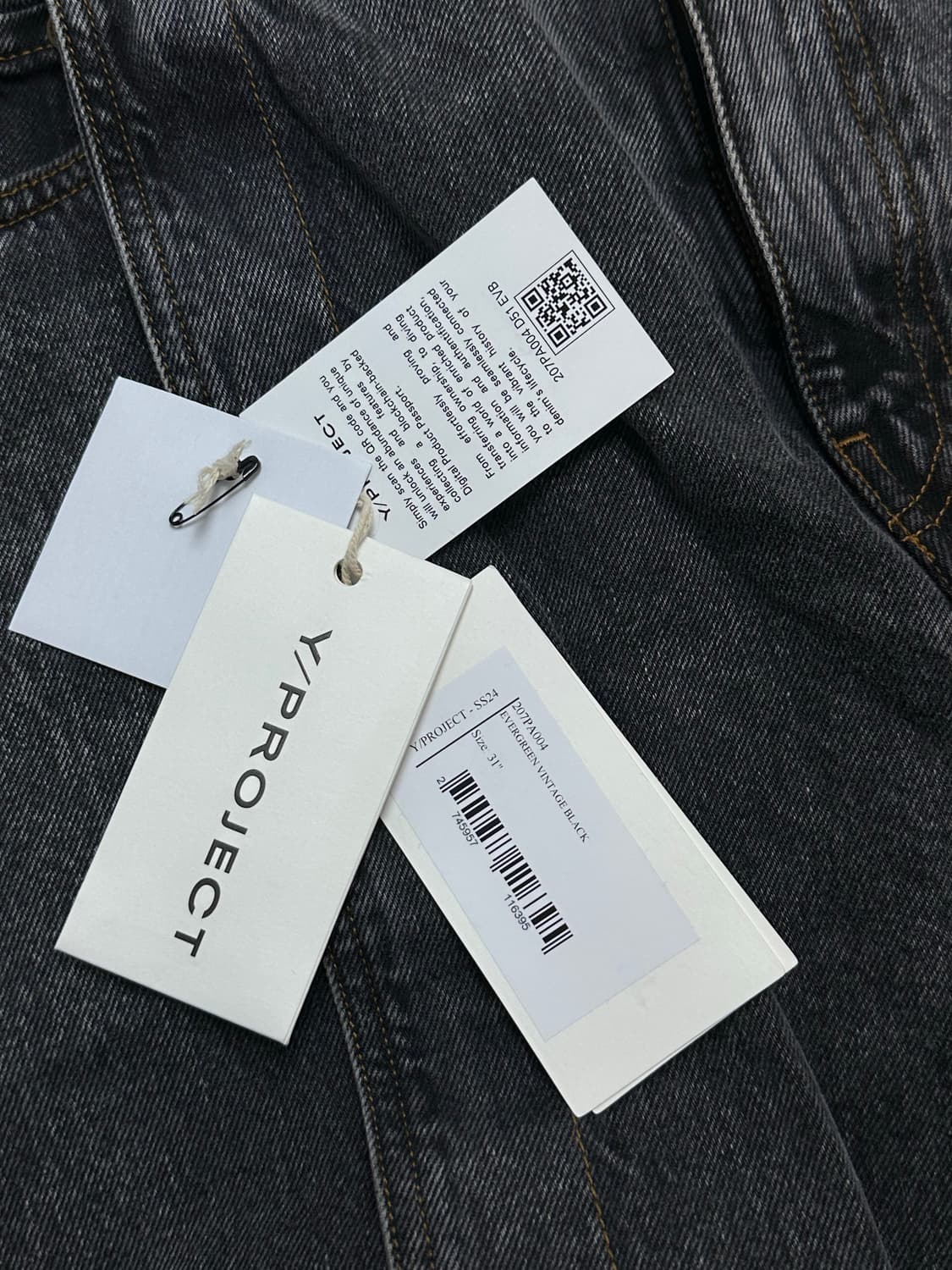 [31] 와이프로젝트 바나나진 빈티지블랙 상품이미지3