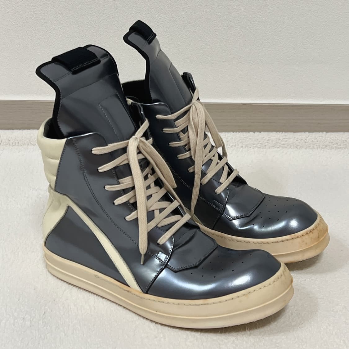 릭오웬스 15SS 지오바스켓 더티 실버 밀크 LZP 상품이미지3