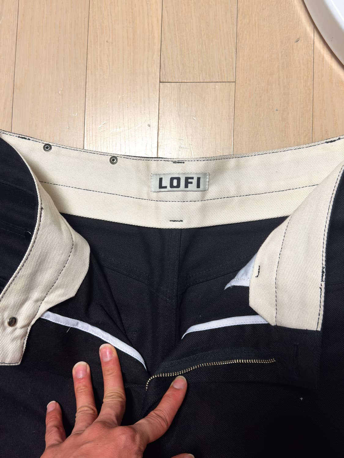 로파이/ 제플린 맥스 와이드 치노팬츠 / 블랙 / L 상품이미지6