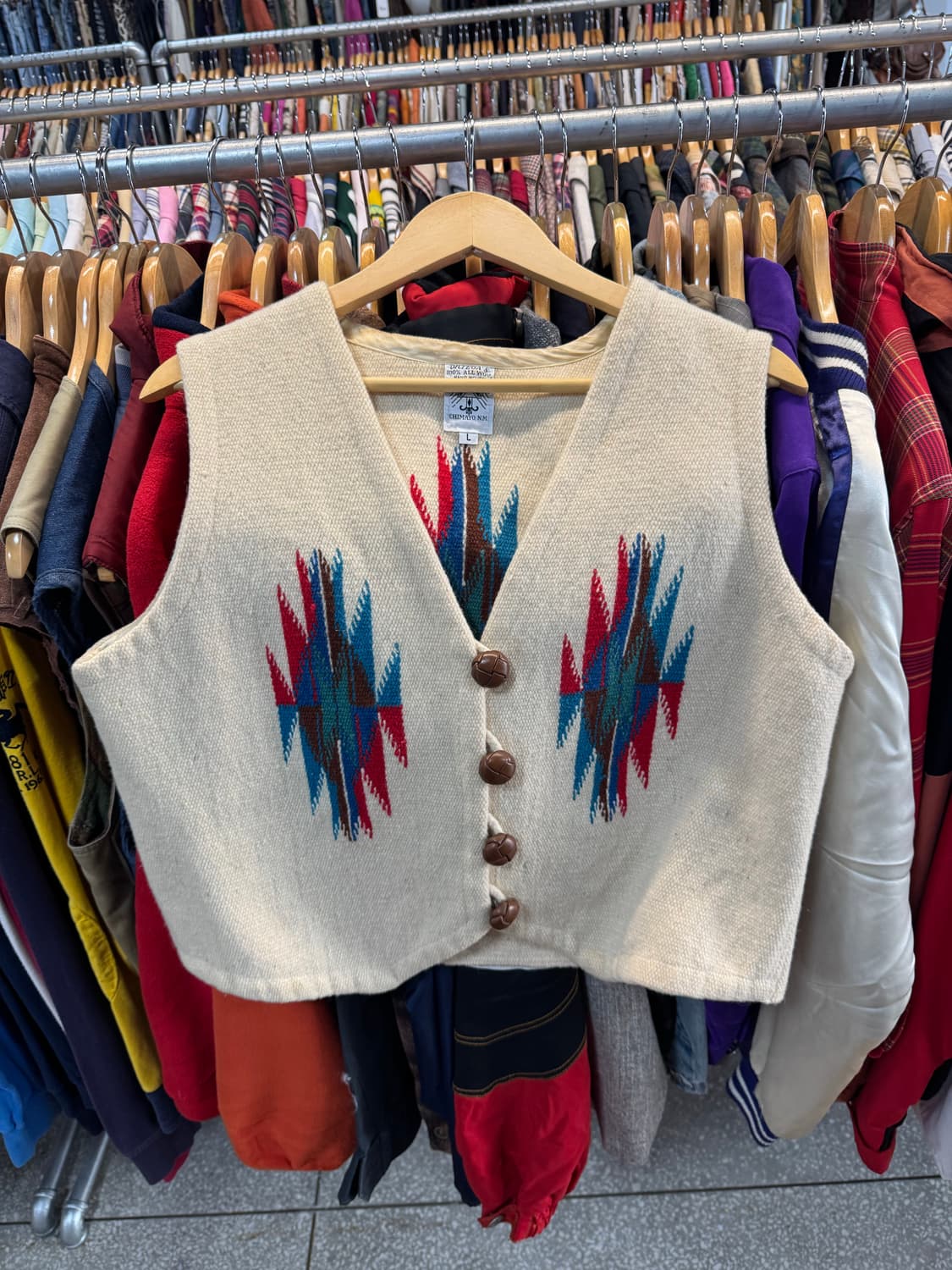 오르테가 핸드 우븐 울 치마요 베스트 조끼 상품이미지1