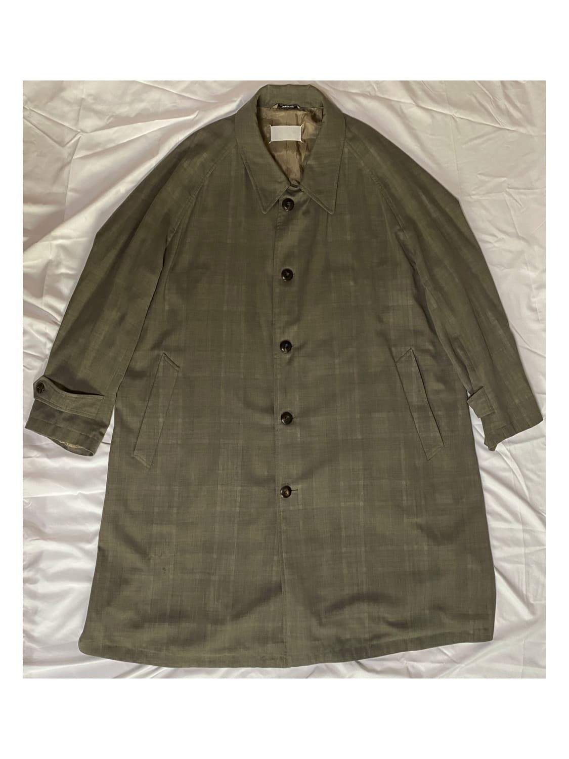 마르지엘라 블랭크 택 울 발마칸 코트 밀리터리 자켓 아티저널 맥코트 상품이미지2