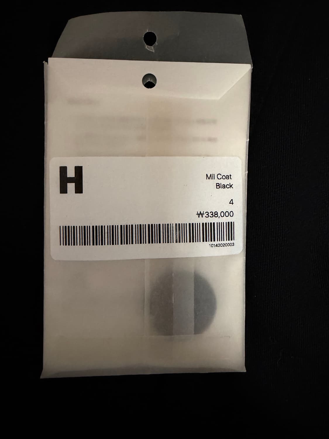 해칭룸 밀코트 블랙 4 중고 상품이미지4