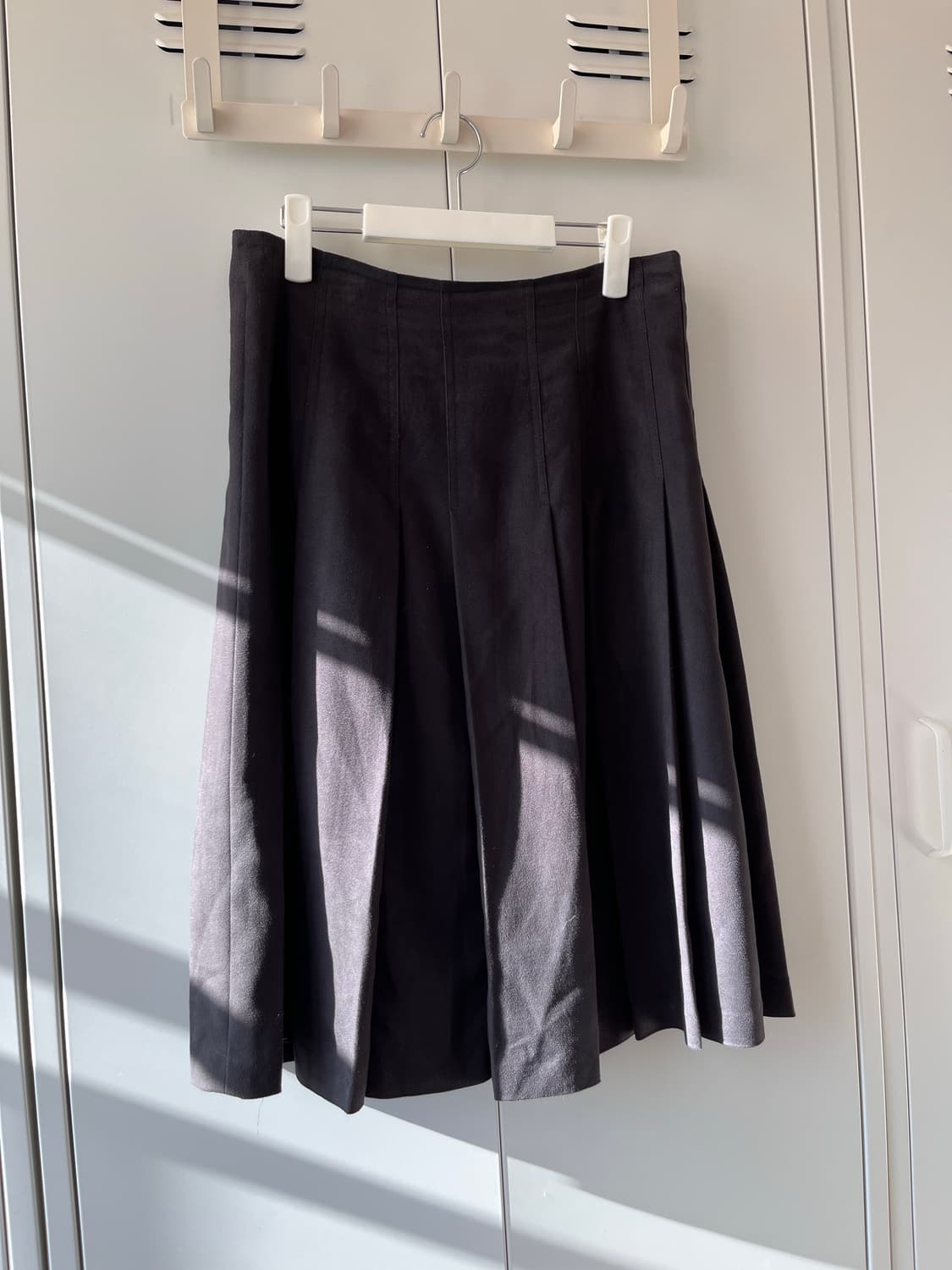 Sonia 빈티지 스웨이드 플리츠 롱스커트 상품이미지4