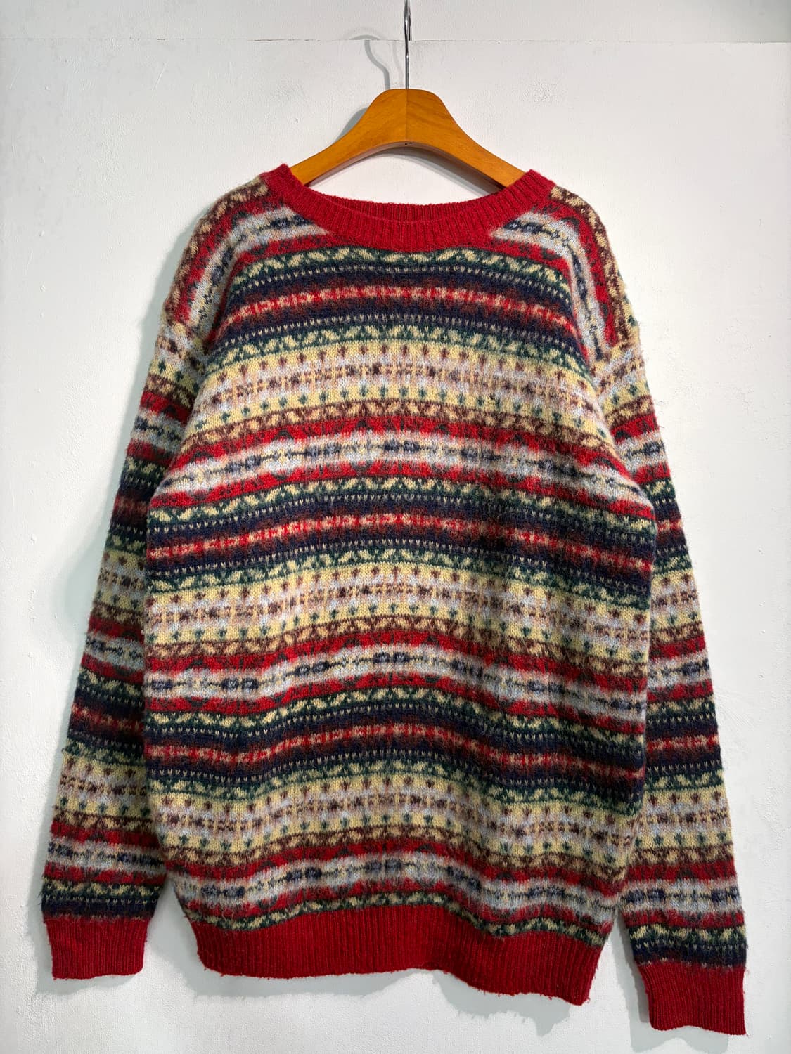 울 100% 노르딕 페어아일 니트 상품이미지2