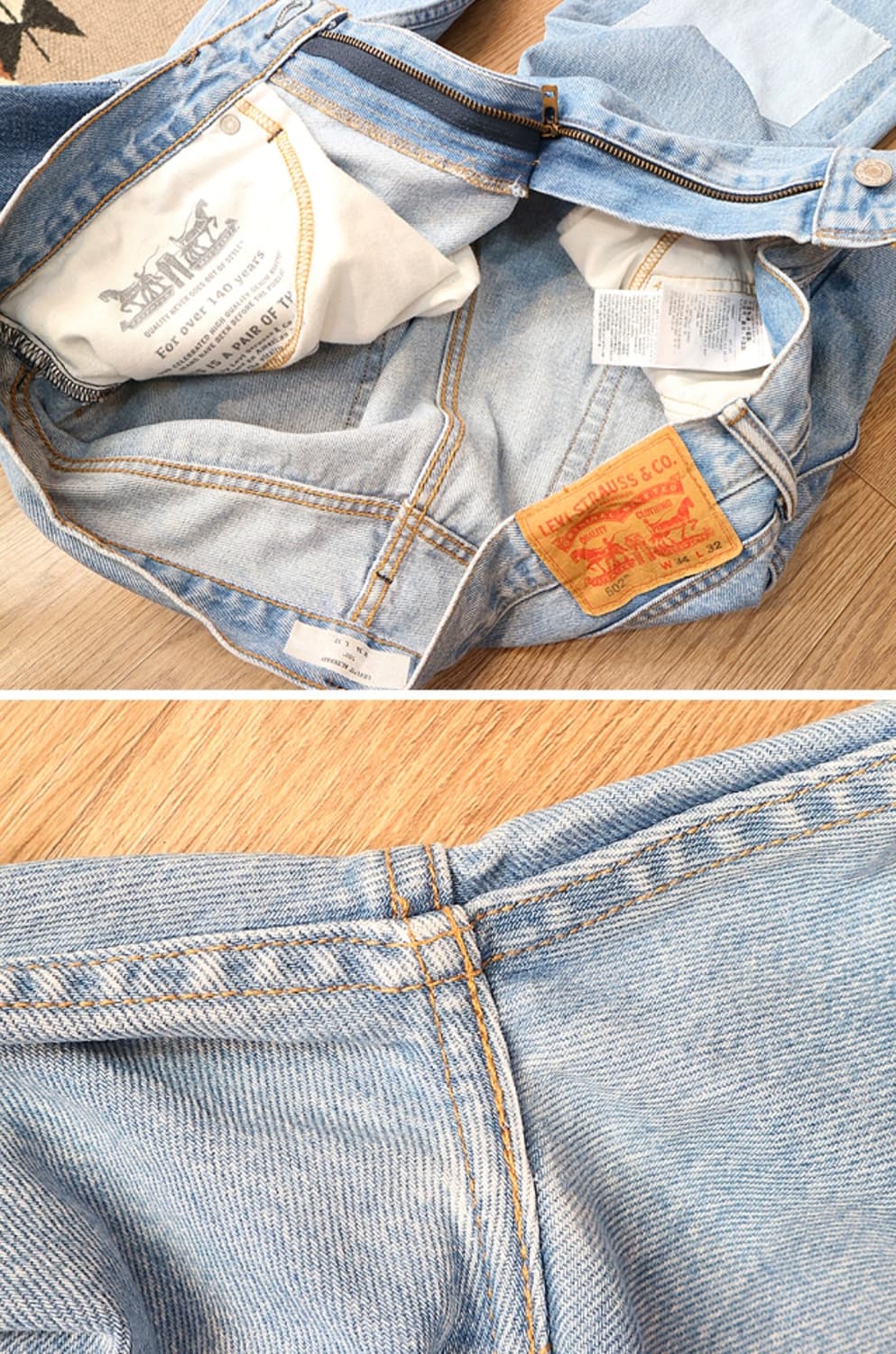 LEVIS ALTERED 502 패치워크 카펜터 데님  34-35 상품이미지6