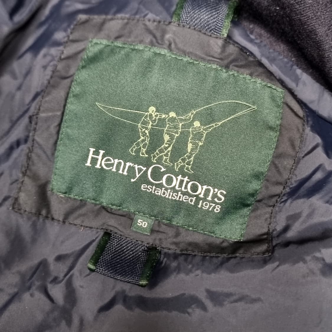 헨리코튼 오리털 네이비 패딩 니트 집업 점퍼(105-110) 상품이미지9