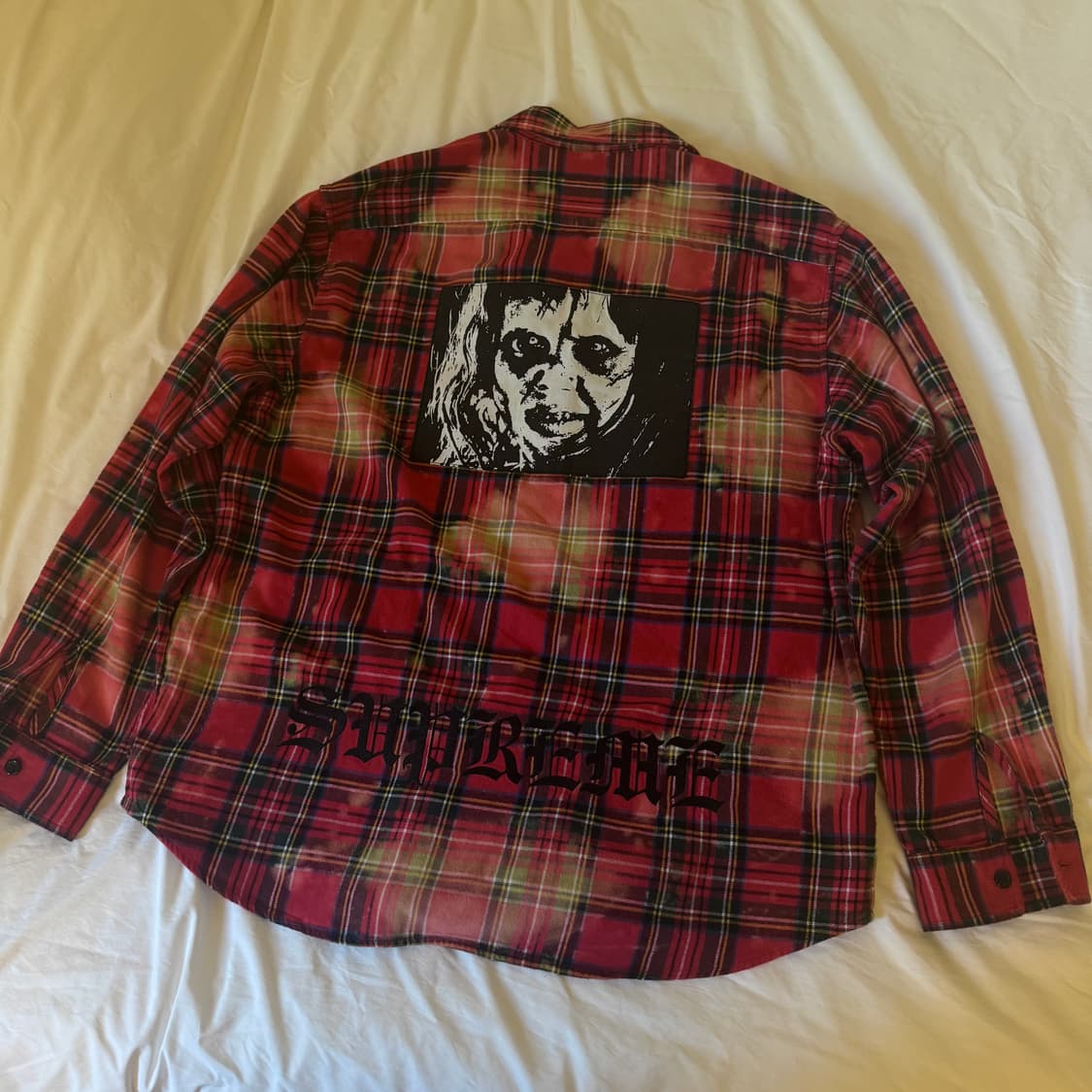 [M] 슈프림 더 엑소시스트 플란넬 셔츠 레드 - 25FW  상품이미지3