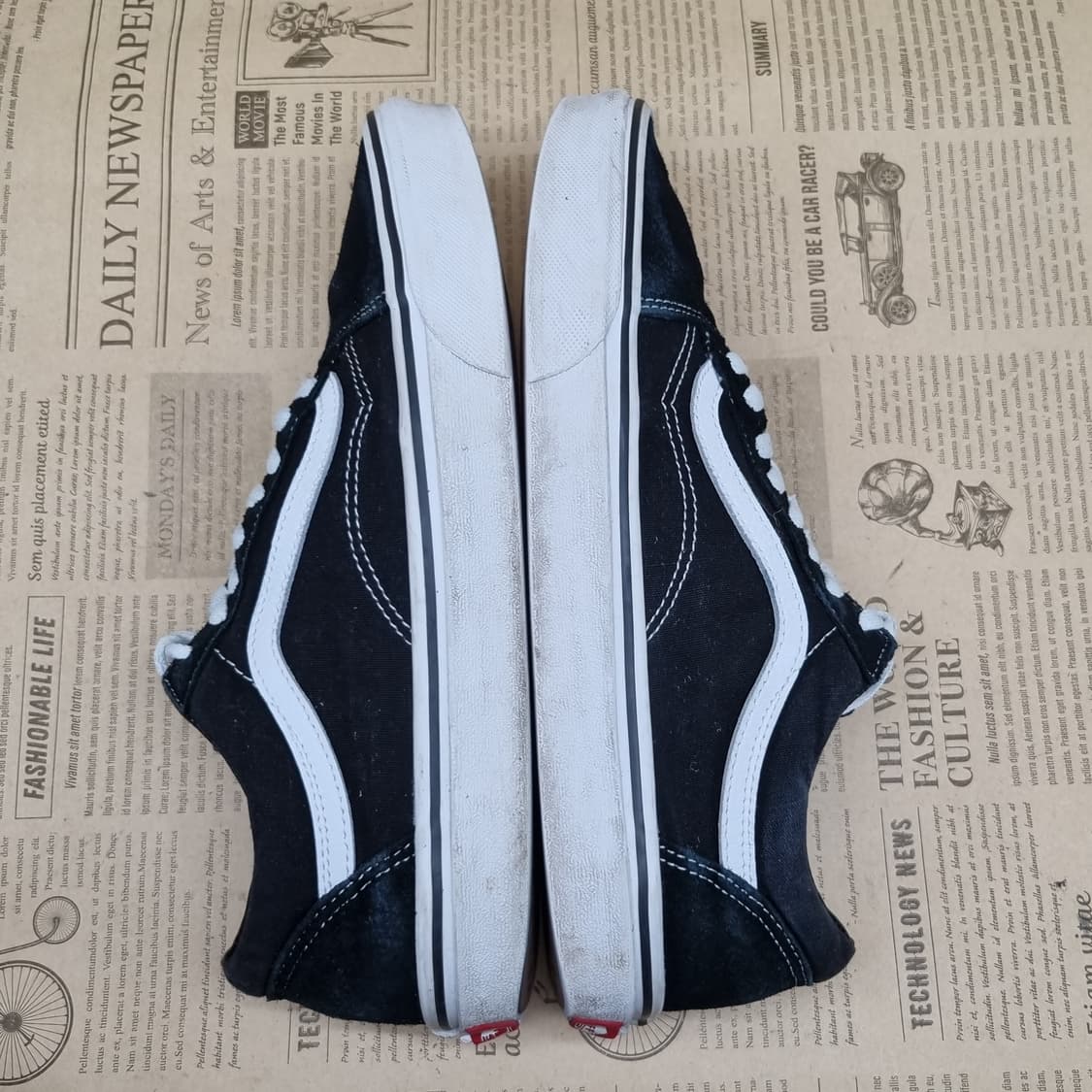 반스 올드스쿨 검흰 남성스니커즈 275 상품이미지5