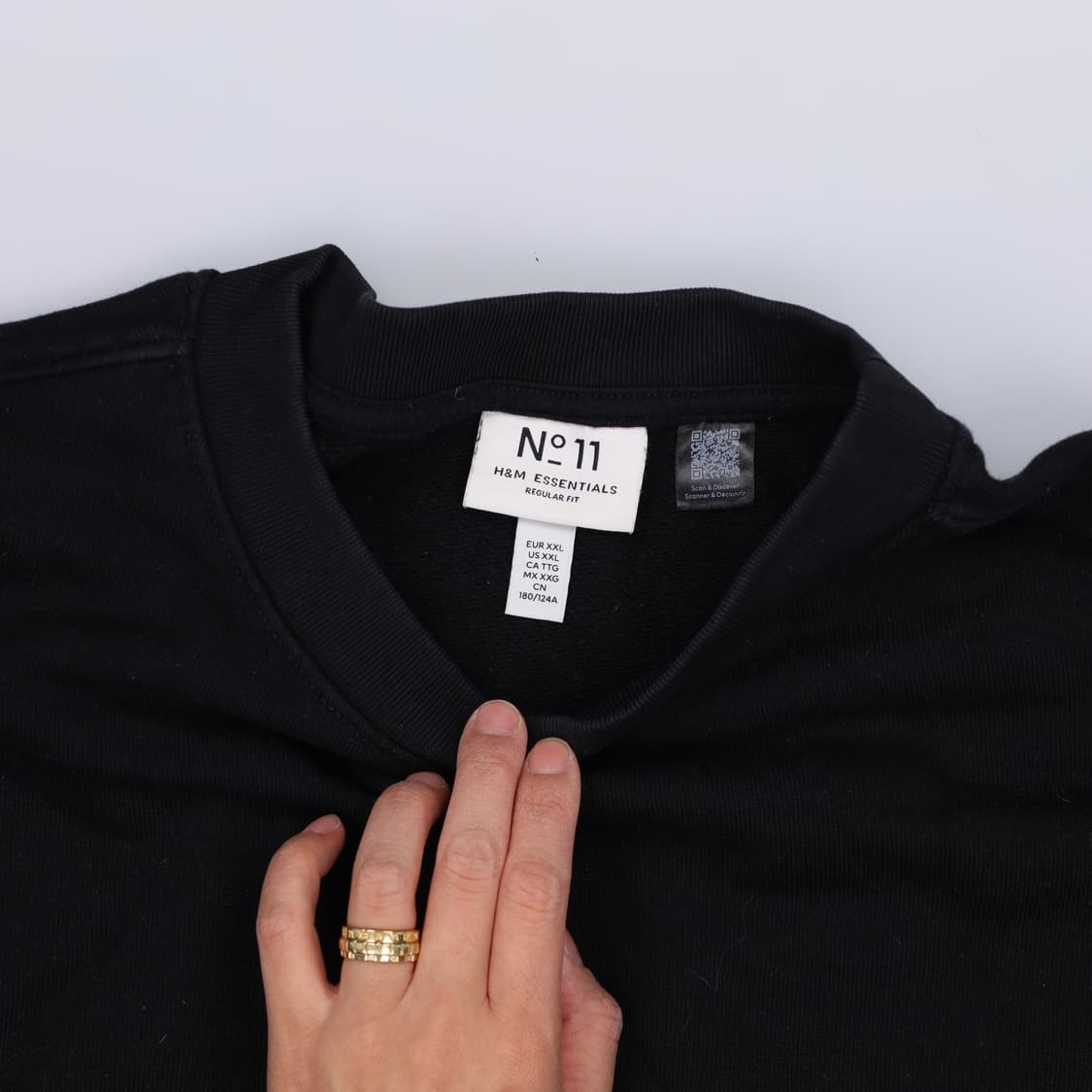 XXL H&M 에센셜 맨투맨 0330H1 상품이미지4
