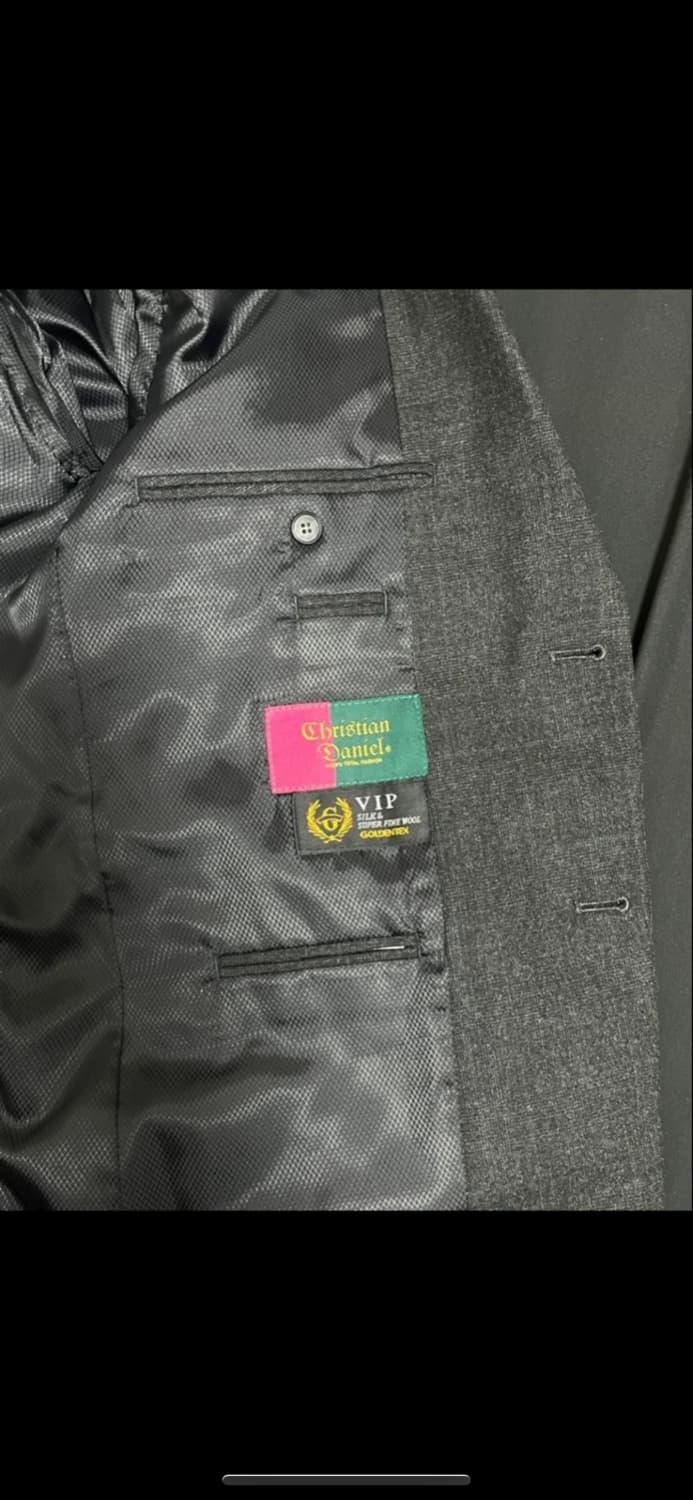 빈티지 오버사이즈 블레이저 자켓 그레이 상품이미지7