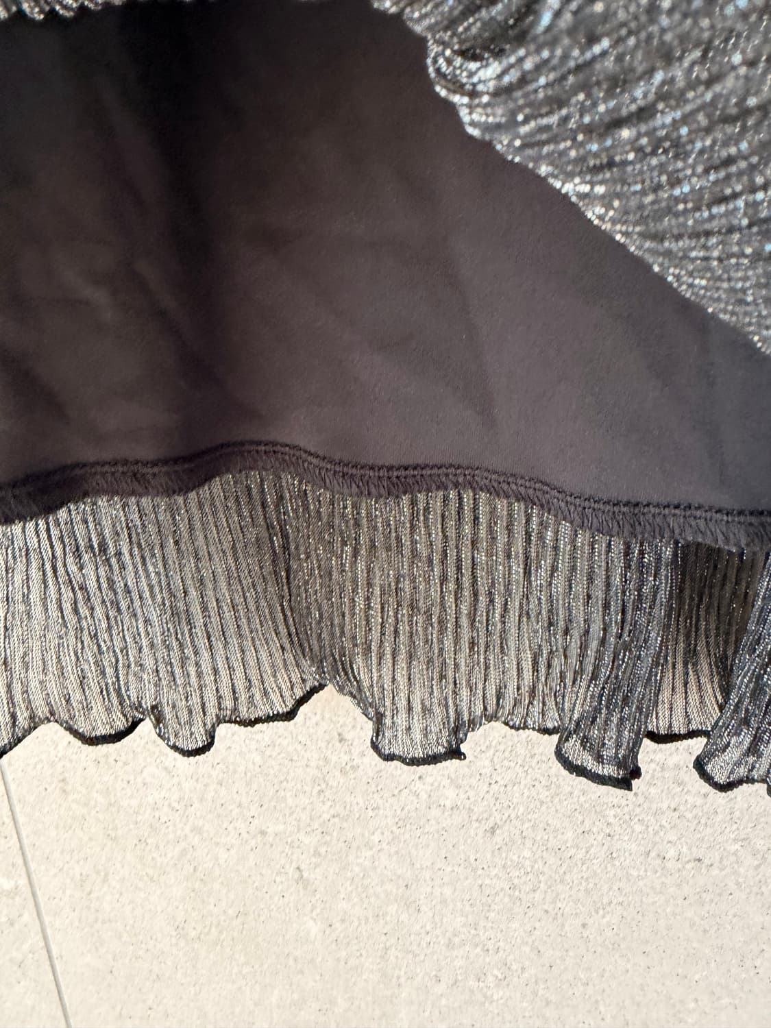 프릭스스토어 여성 롱치마 반짝이 시스루 속치마 탈부착 상품이미지5