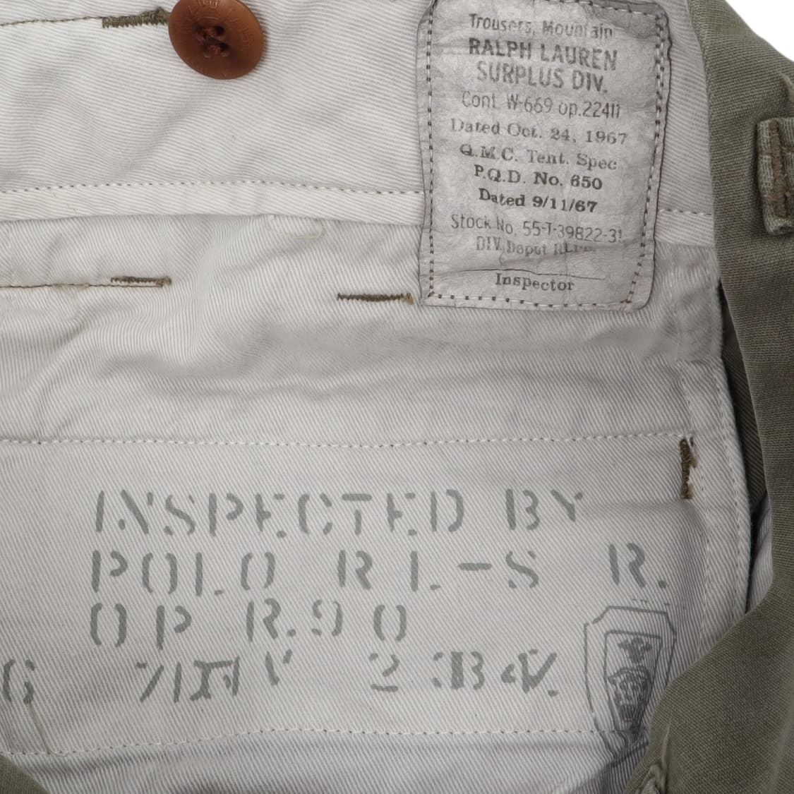 폴로 랄프로렌 카키 서플러스 스트레치 슬림핏 카고팬츠 상품이미지9