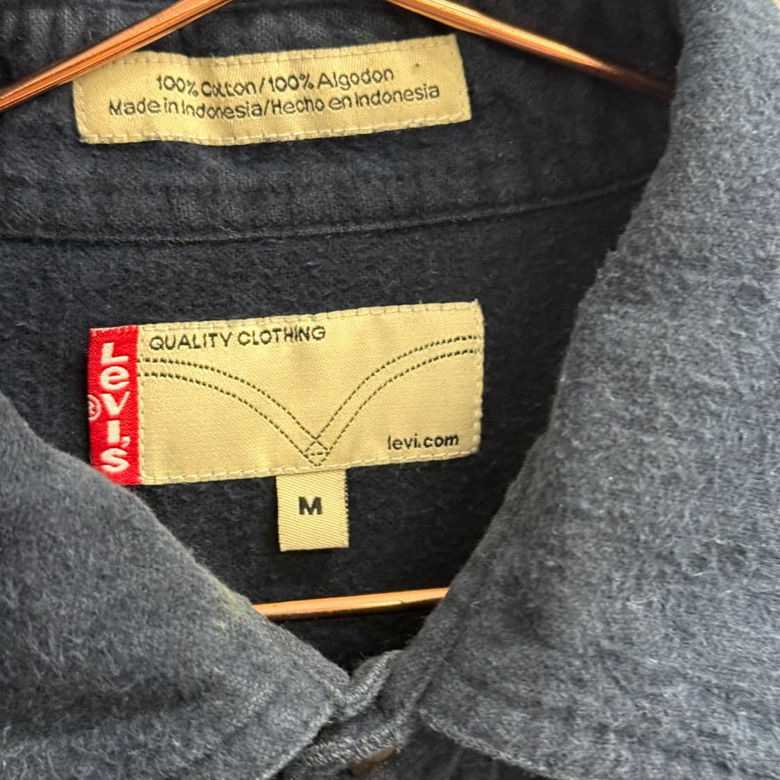 리바이스 네이비 코듀로이 셔츠 (M) 상품이미지2