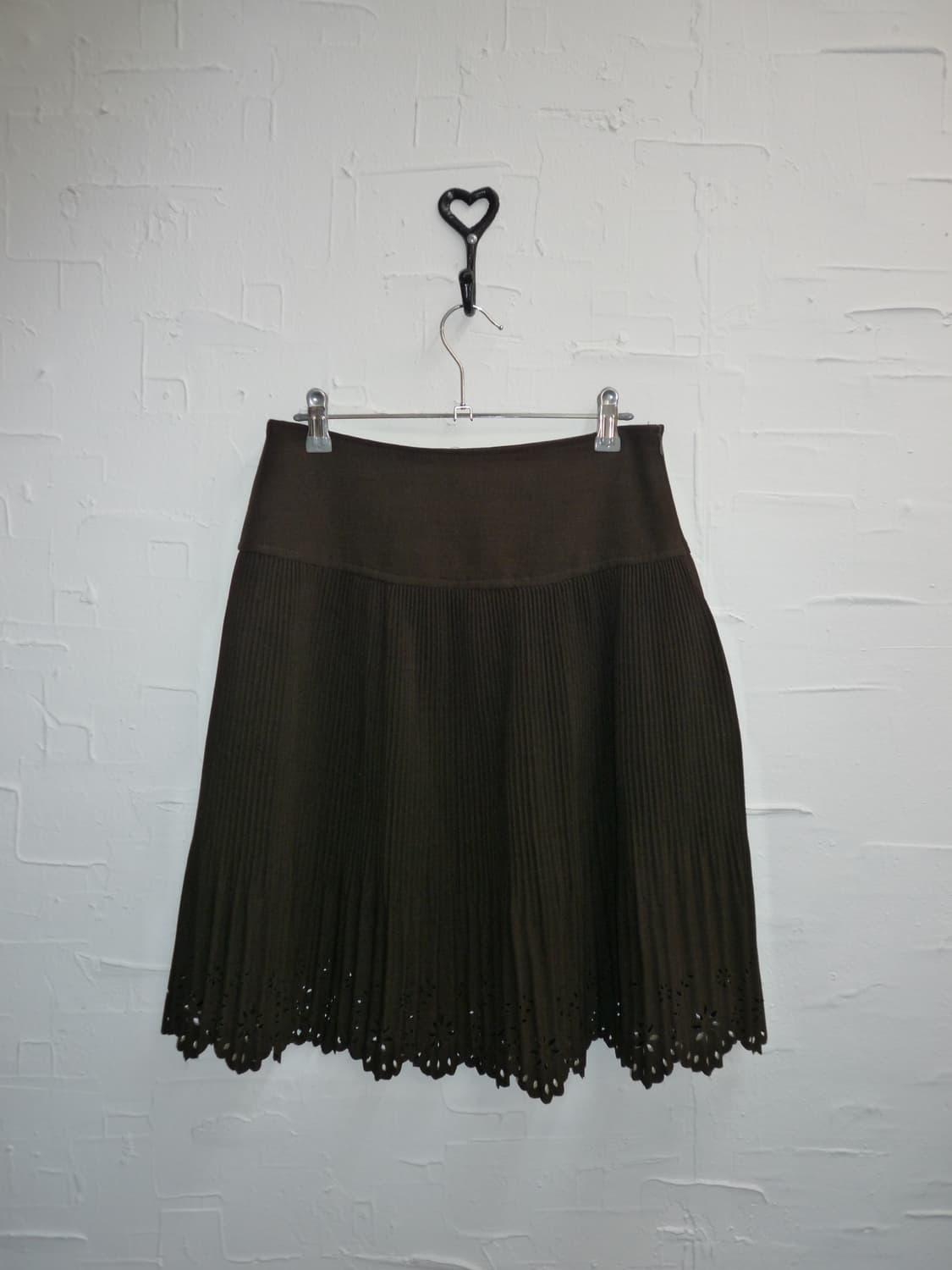 deep brown pleats skirt 상품이미지5