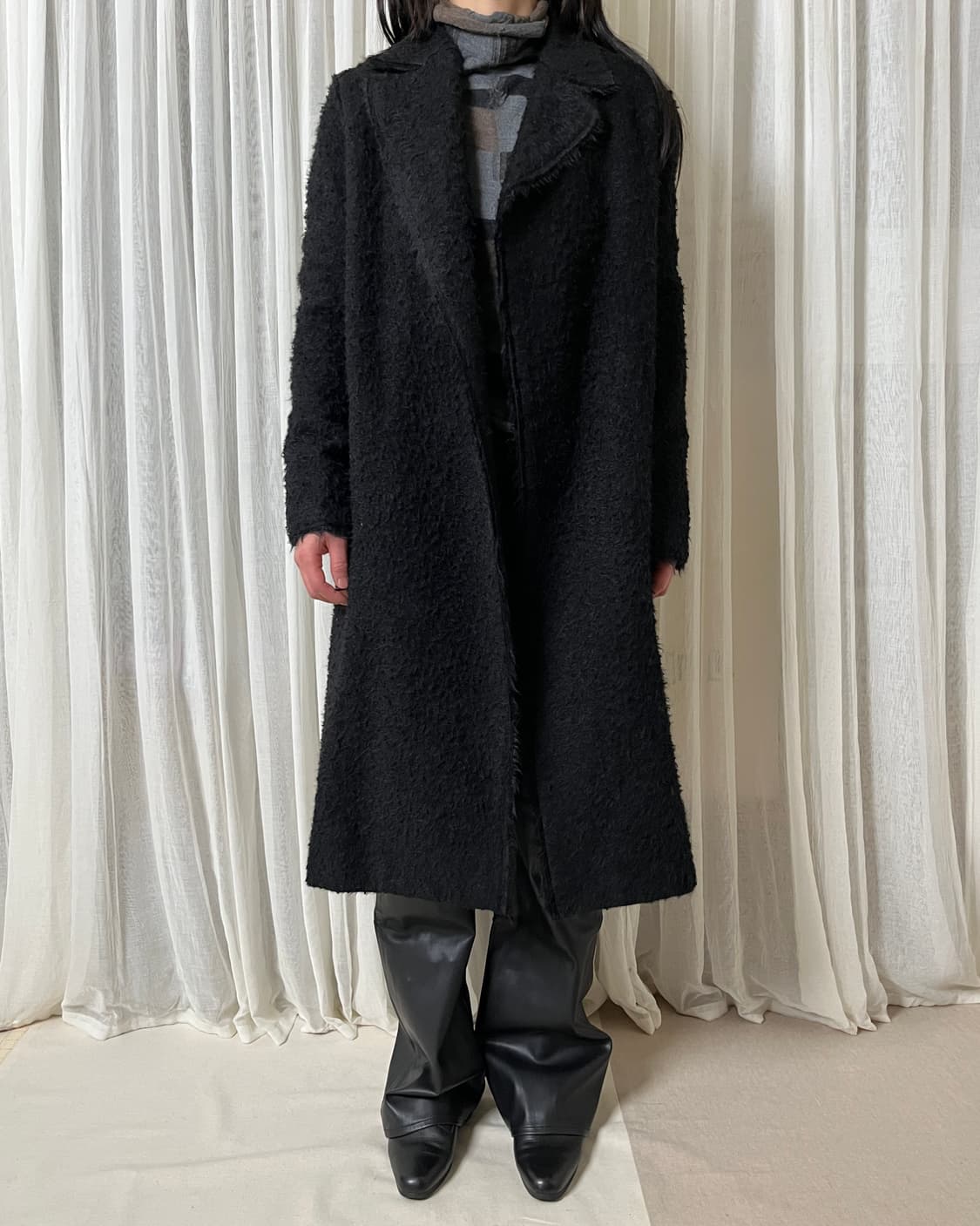 헬무트랭 알파카 쉐기 울 로브코트 helmut lang  상품이미지8