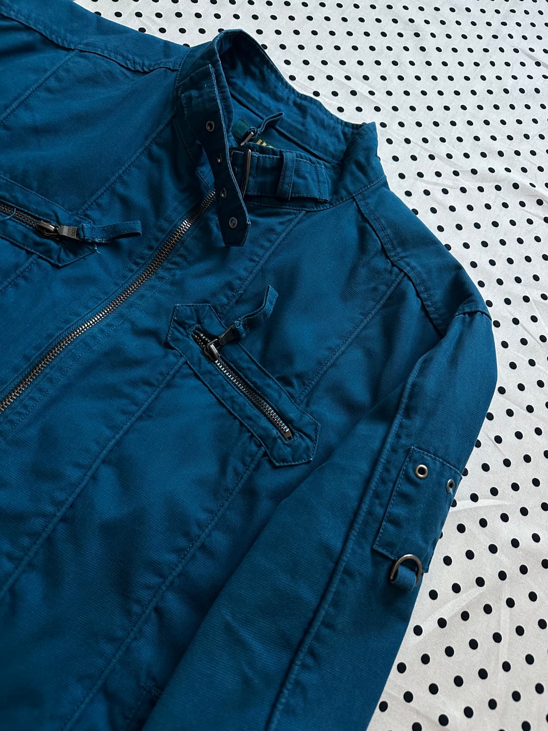 UGIZ 넥버클 블루 디테일 자켓 y2k 락펑크 상품이미지6