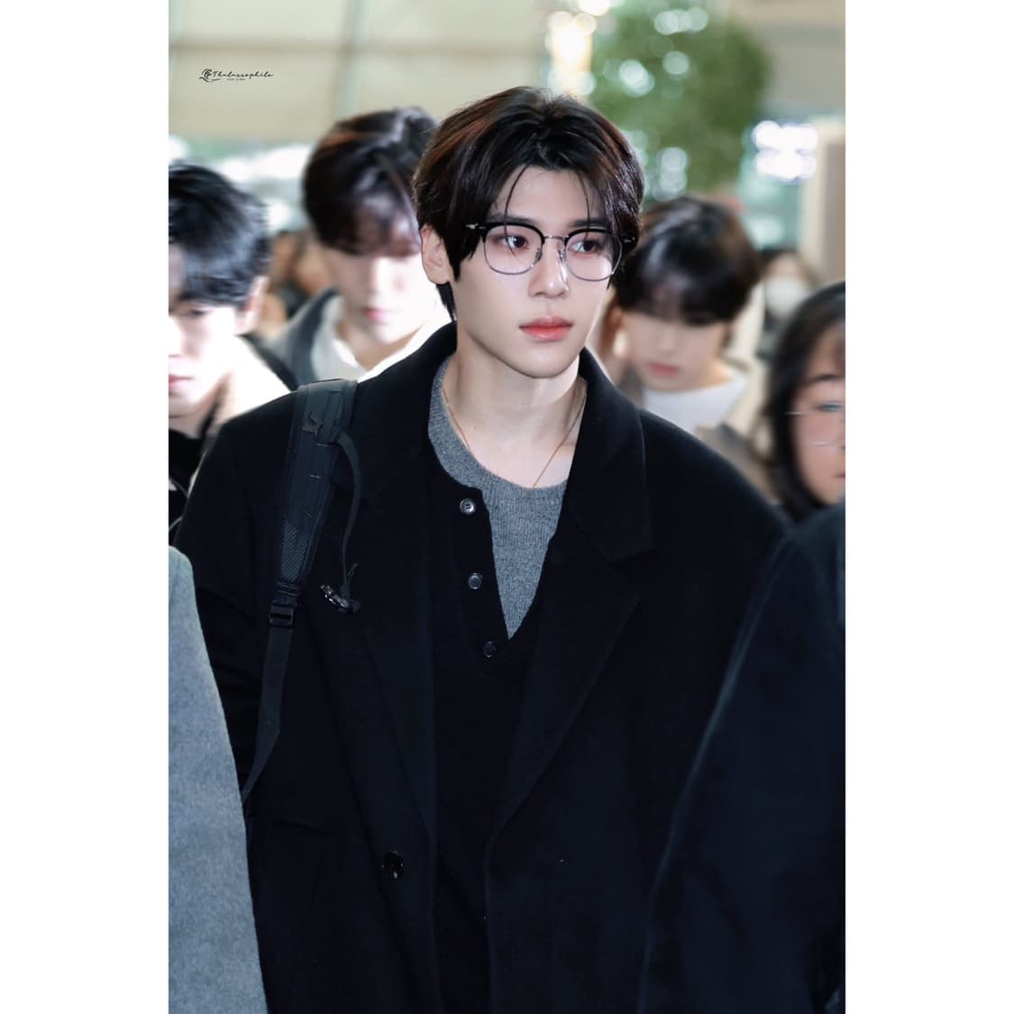 24fw 렉토 울 캐시미어 더블 레이어 니트 블랙 상품이미지2