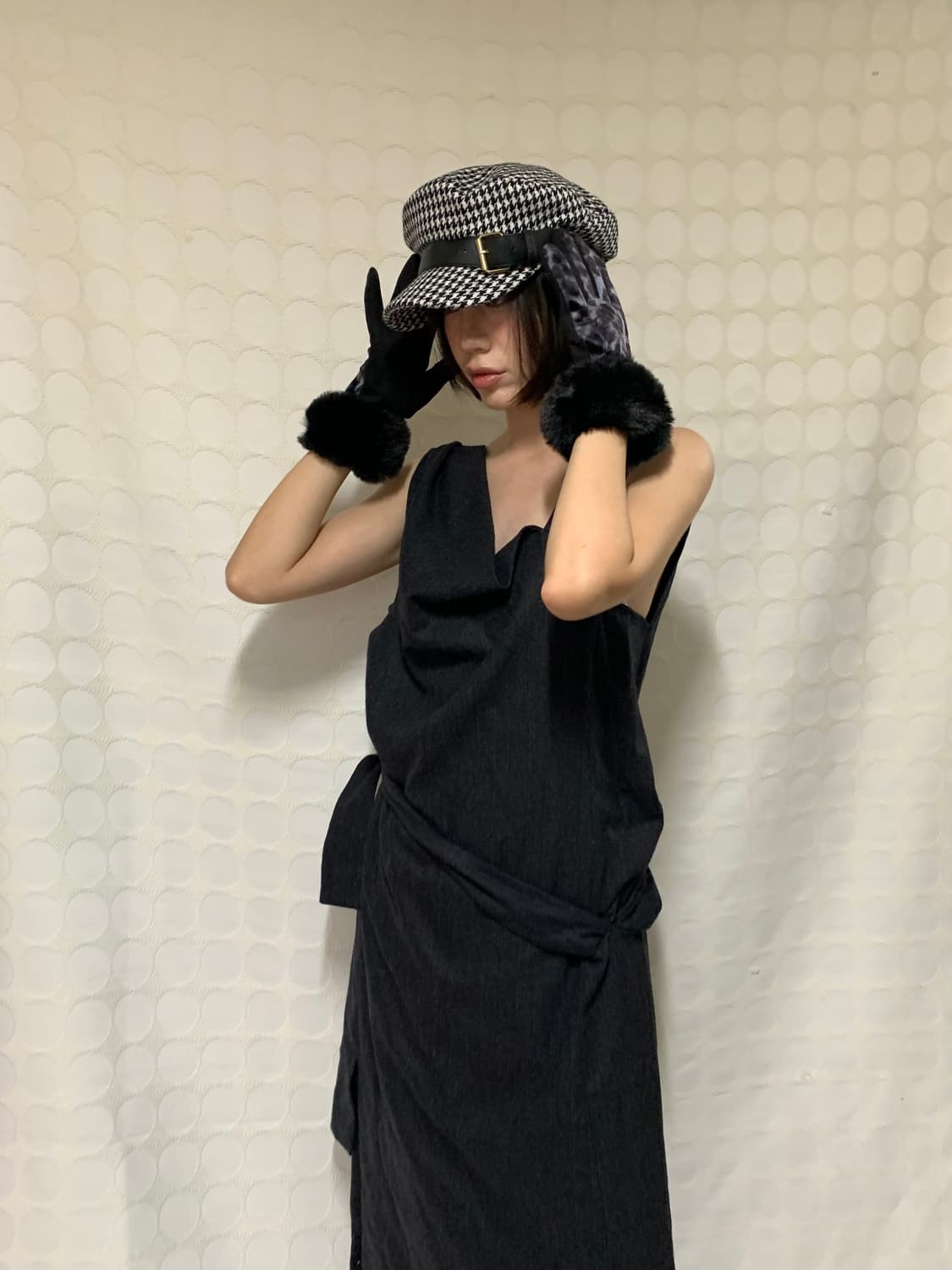 레오파드 벨벳 장갑 상품이미지4