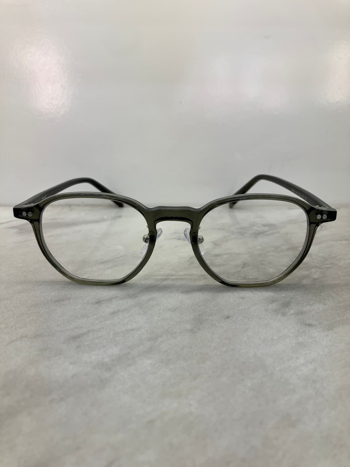 B62 HL 유광 카키 웰링턴 뿔테 안경7670 상품이미지6