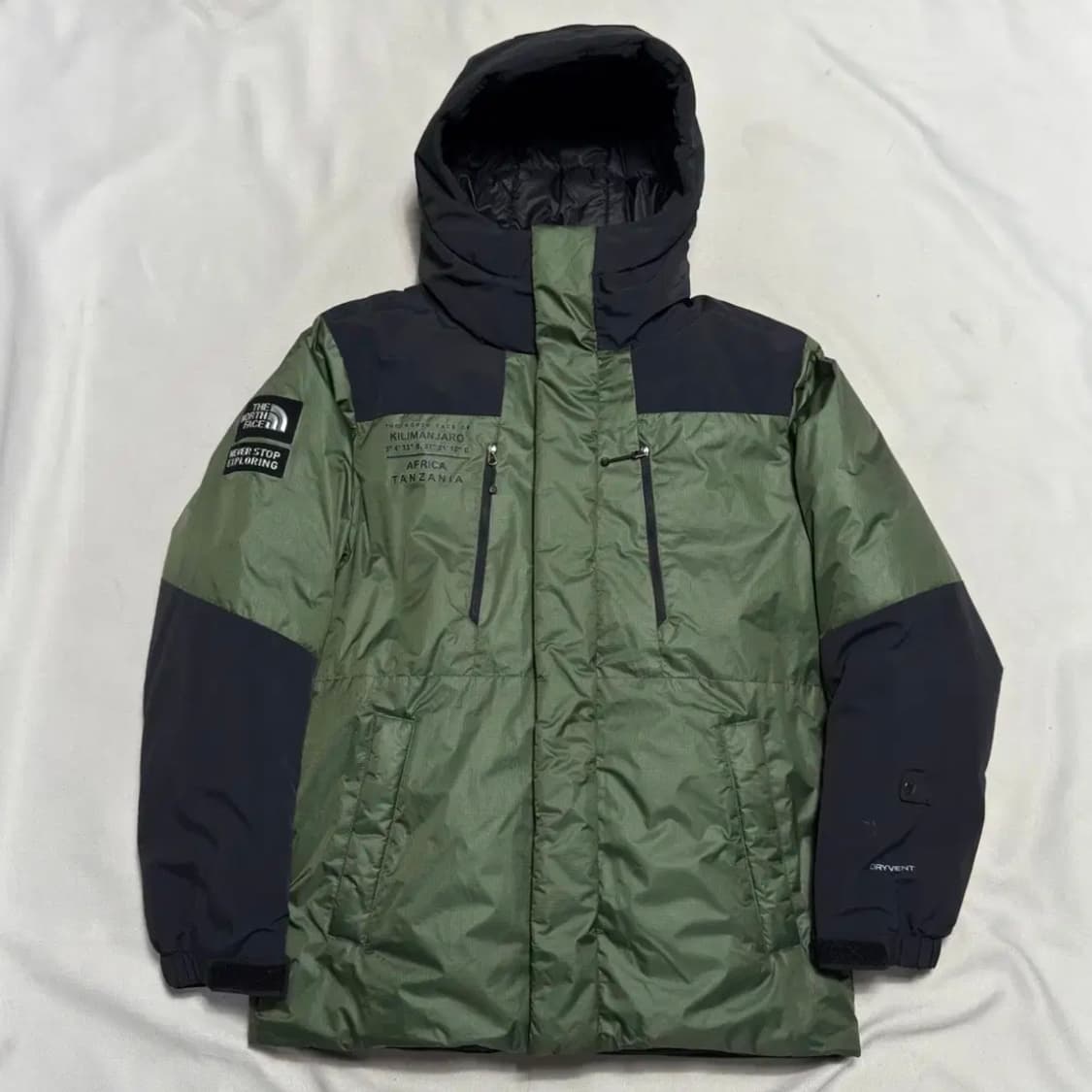 노스페이스 드라이벤트 킬리만자로 그린 다운 패딩 상품이미지2