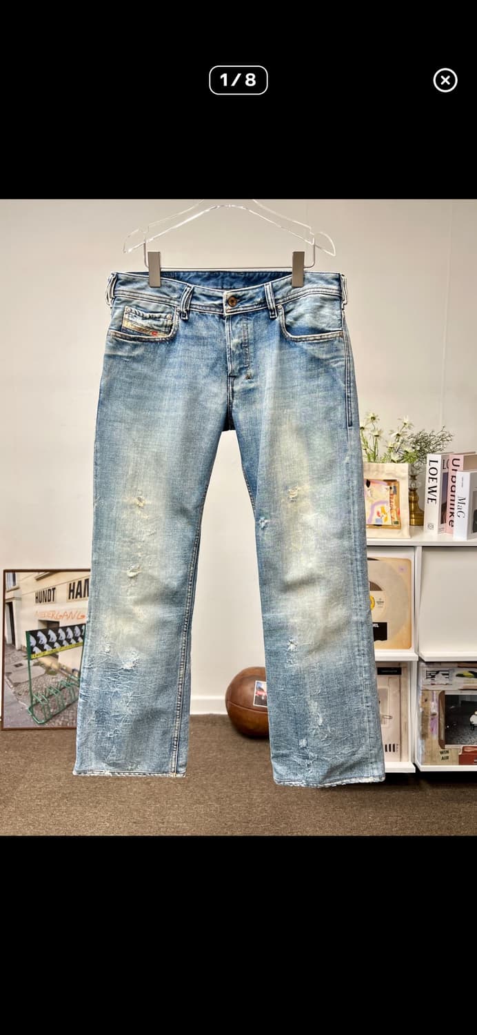 디젤 자티니 연청 플레어진 31 상품이미지2