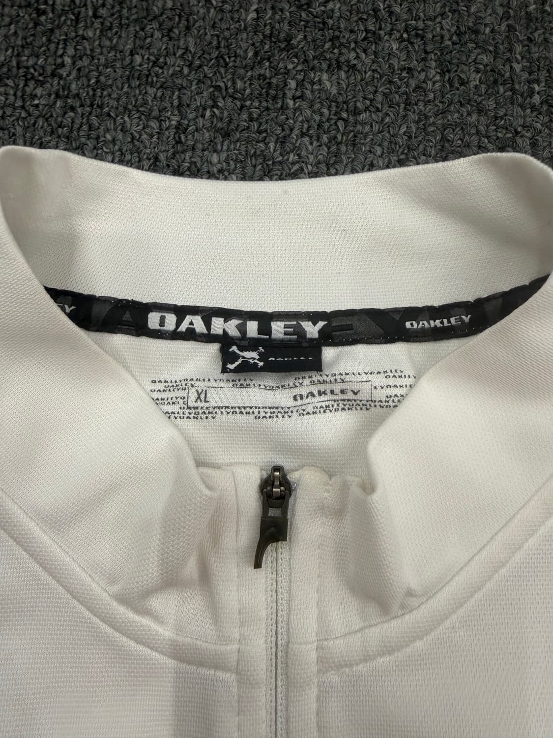 XL) 오클리 빈티지 하프 집업 반팔 셔츠 상품이미지2