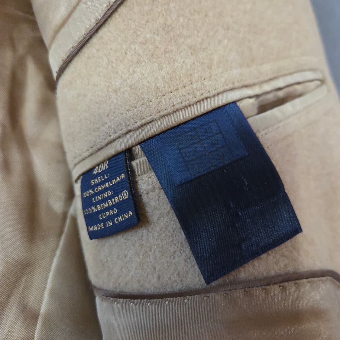 브룩스브라더스 메디슨핏 로로피아나 카멜헤어 블레이저 자켓 40 상품이미지10