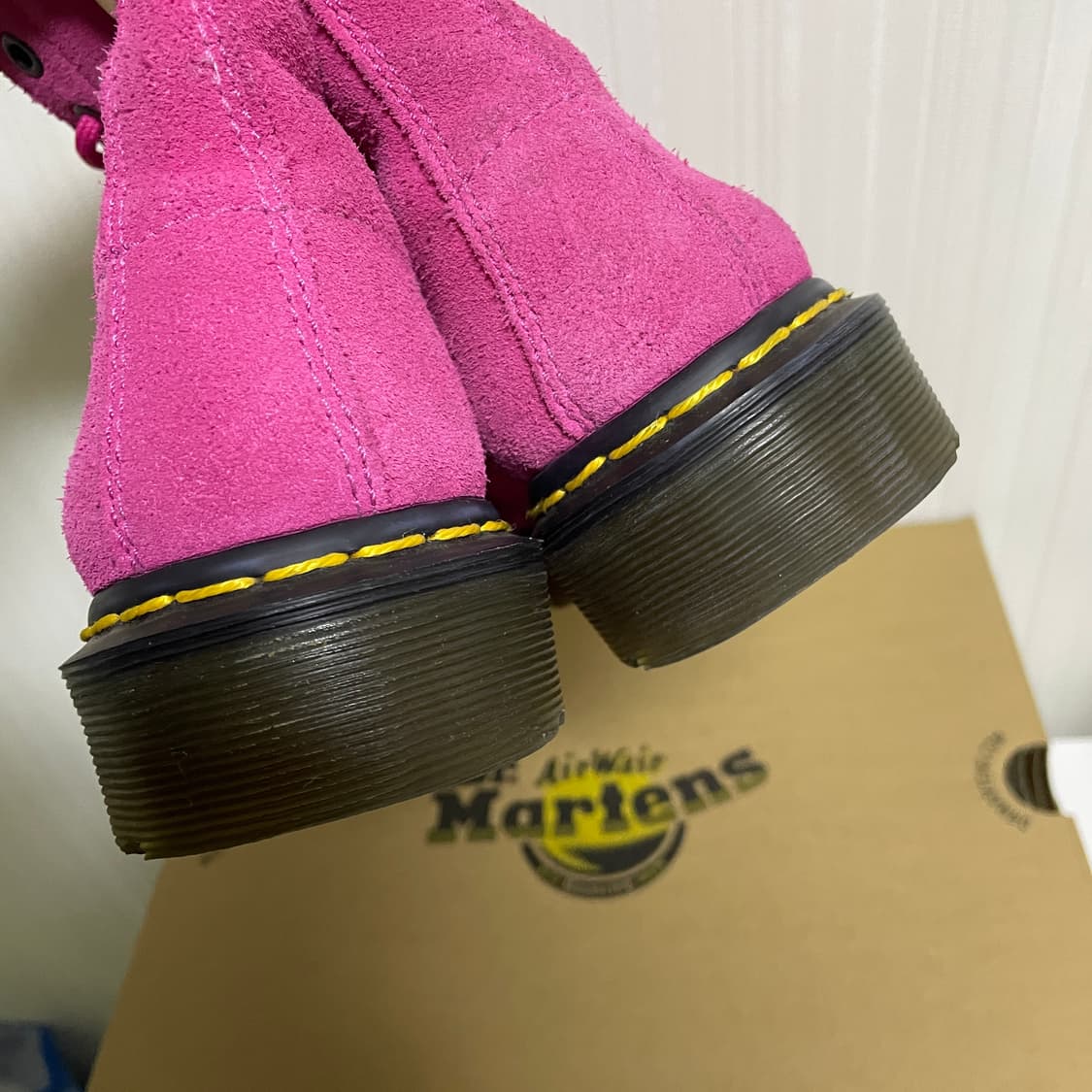 [uk4] 닥터마틴 핑크 스웨이드 양털부츠 230~235 상품이미지6