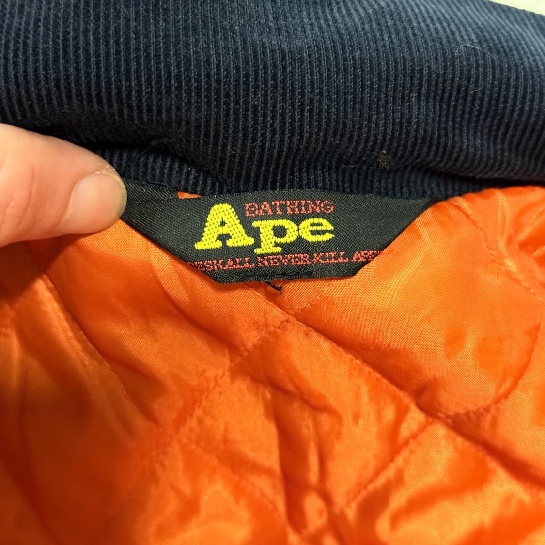 정품 베이프 OG 97s 제네럴 코듀로이 바시티 자켓 상품이미지8