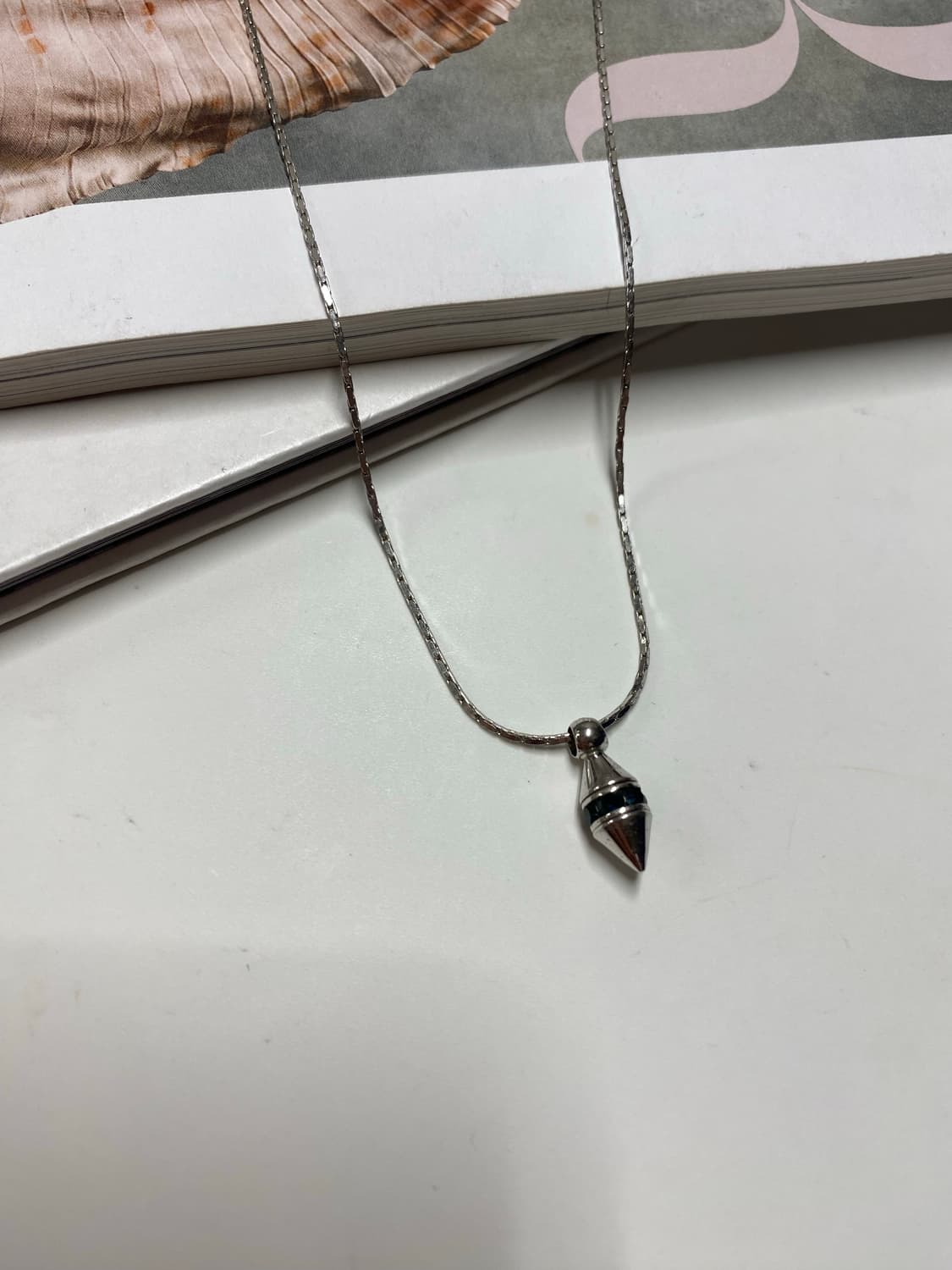 18k도금 원뿔 목걸이 상품이미지4