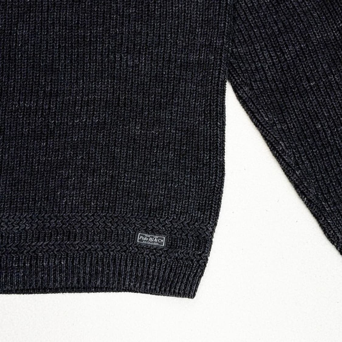 POLO 그레이 코튼 버튼 니트 L 상품이미지2