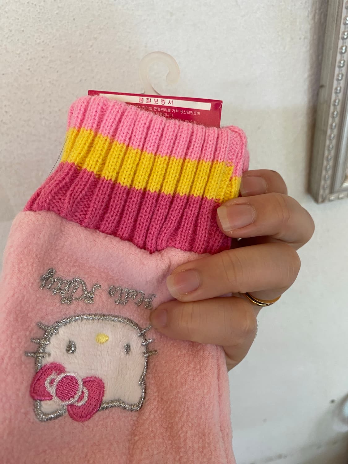 헬로키티 장갑 새상품 라지 상품이미지3