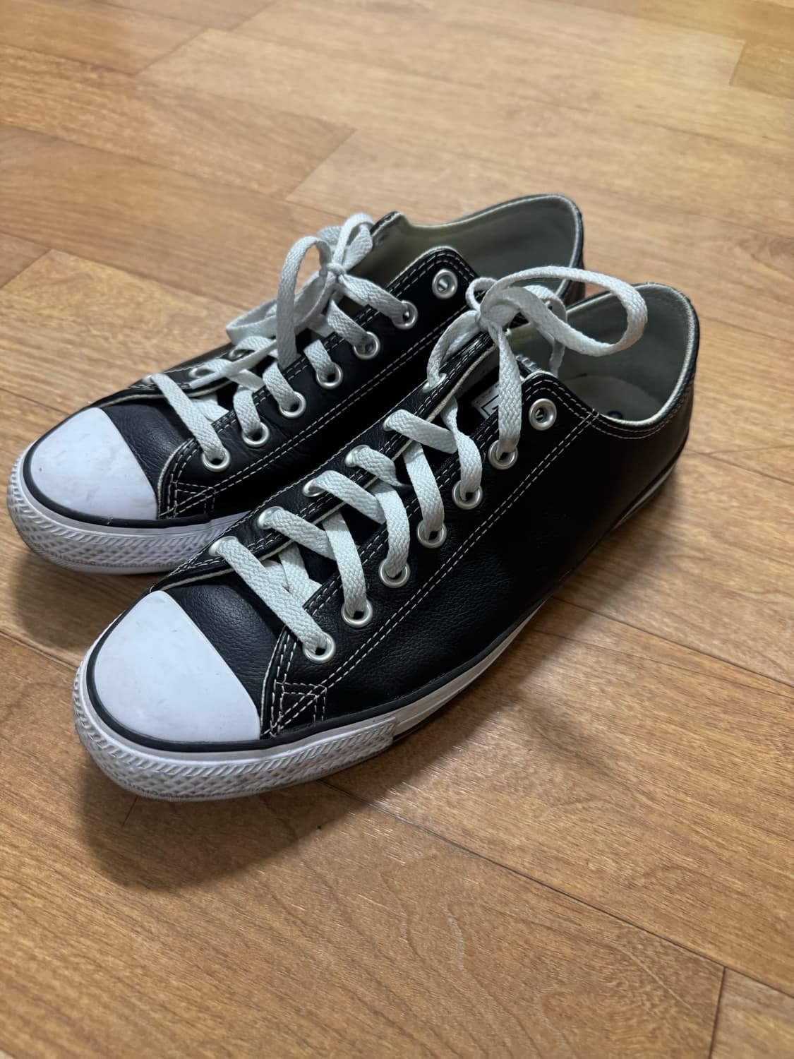 [280] 컨버스 척 테일러 올스타 클래식 레더 로우 블랙 상품이미지4