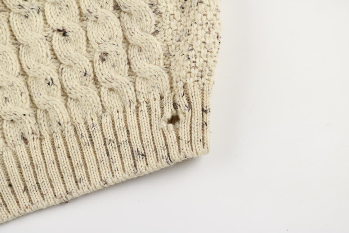 [XXL] 빈티지 UK 울 케이블 헨리넥 니트 스웨터 상품이미지8