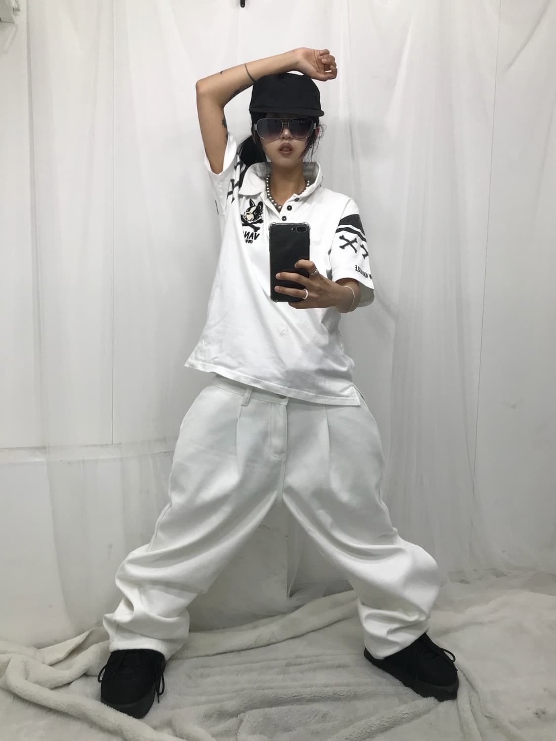 ☠️ 밴슨 자수패치 피케 반팔 티셔츠 ☠️ 상품이미지8