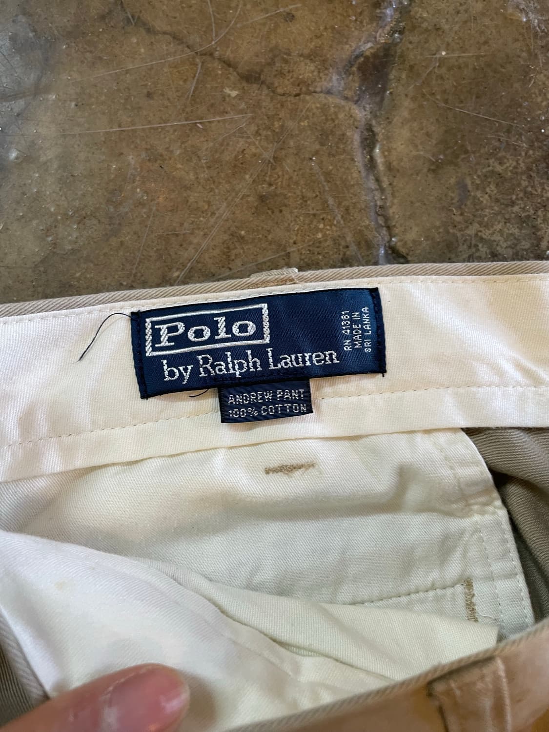 폴로 클래식핏 치노 팬츠 베이지 상품이미지2