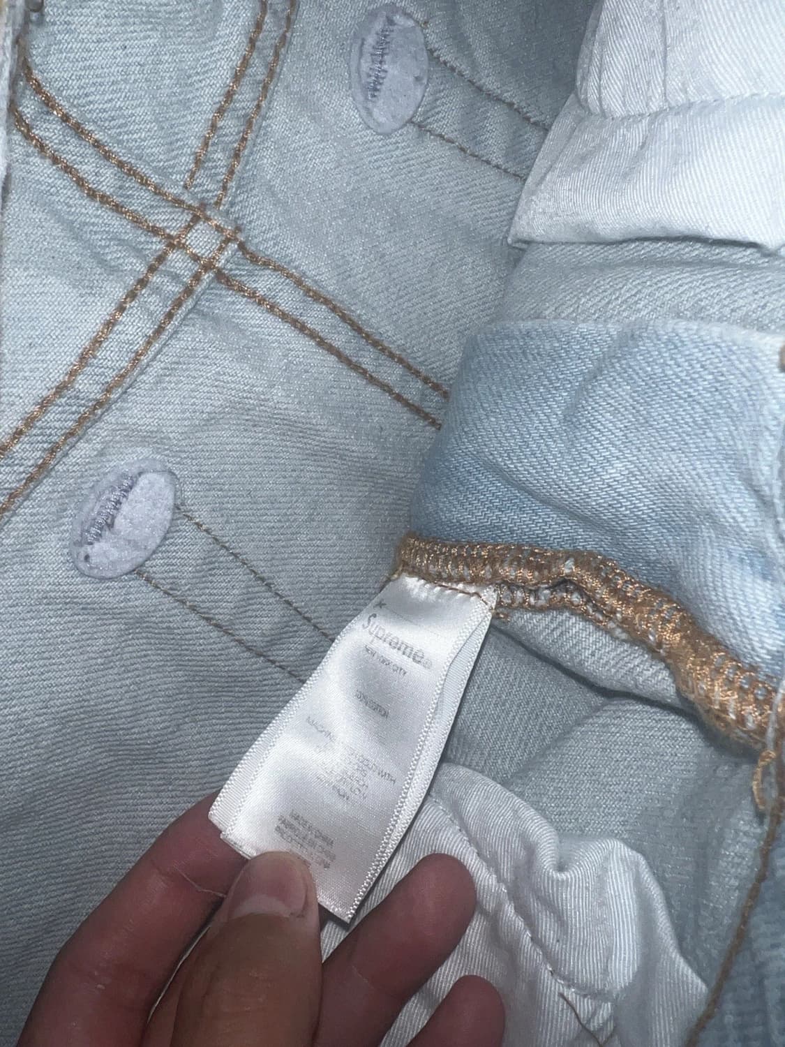 슈프림 배기 진 라이트 워시드 인디고 30 상품이미지6