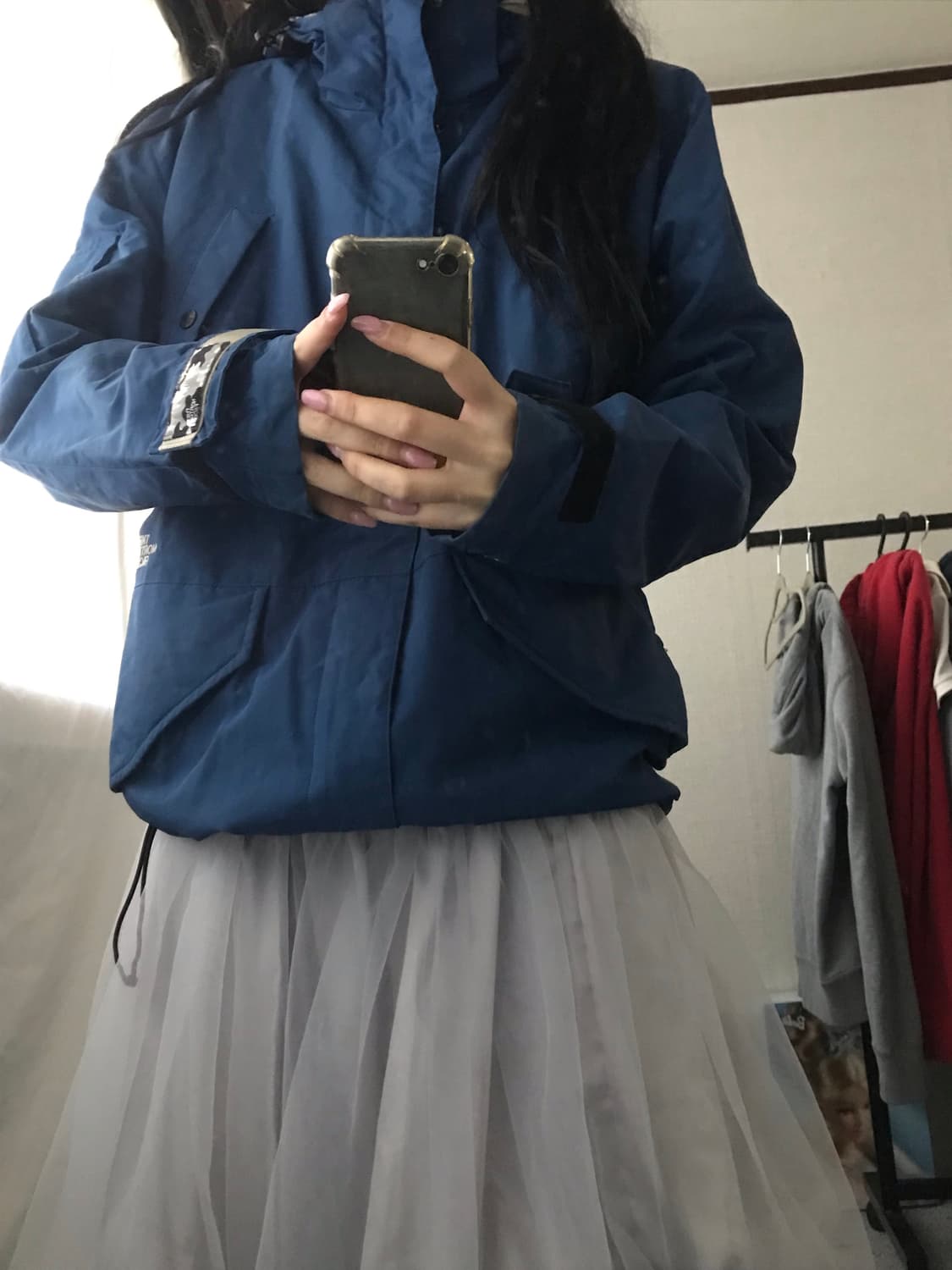 노페 블루 윈드브레이커 상품이미지2